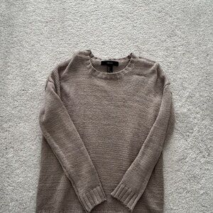 Forever 21 Taupe Crew Neck Sweater